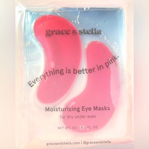 Grace & Stella Moisturizing Eye Mask for under eyes 
2 packs. Pink pink pink - Picture 5 of 8